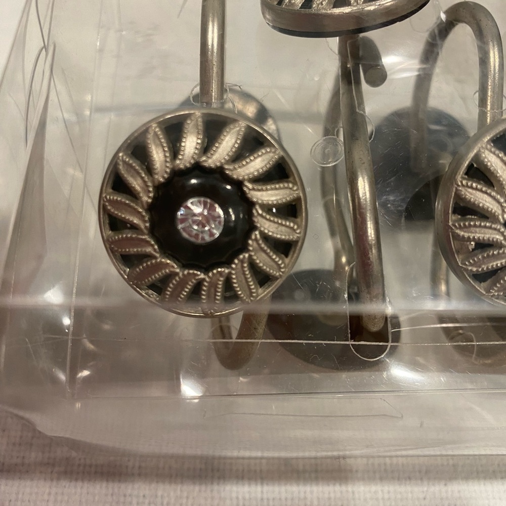 NEW never used , shower curtain hooks